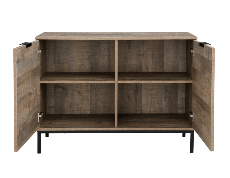 Idiya Fresno Cabinet sideboard, Oak and Black