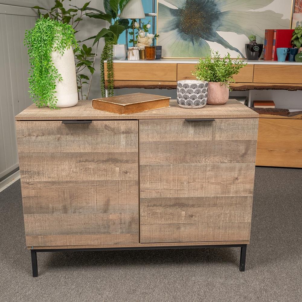 Idiya Fresno Cabinet sideboard, Oak and Black