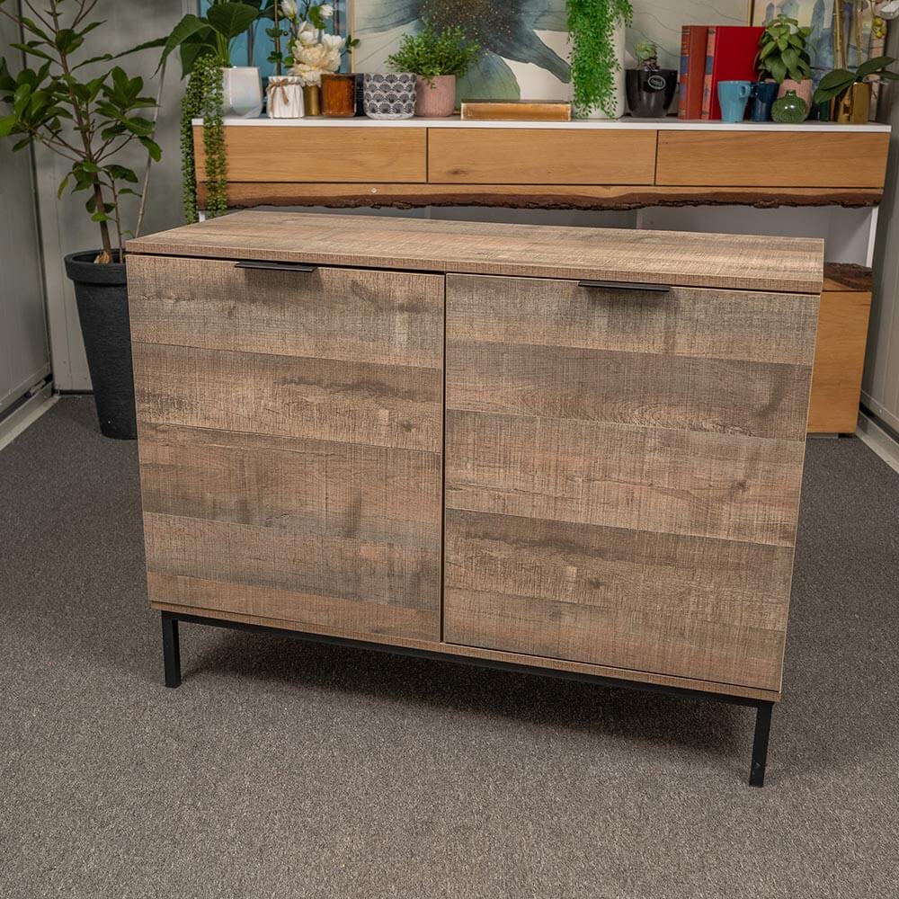 Idiya Fresno Cabinet sideboard, Oak and Black