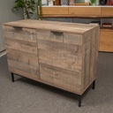 Idiya Fresno Cabinet sideboard, Oak and Black