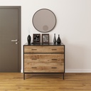 Idiya Fresno Sideboard, Oak and Black