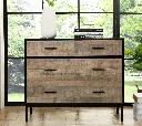 Idiya Fresno Sideboard, Oak and Black