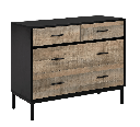 Idiya Fresno Sideboard, Oak and Black