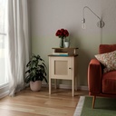 Brusque End Table - Pine/ Off White