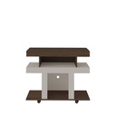 Camaragibe Tv Stand - Walnut/ Off White
