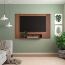 Lages Tv Wall Panel - Cedar-Cedar/ Off White