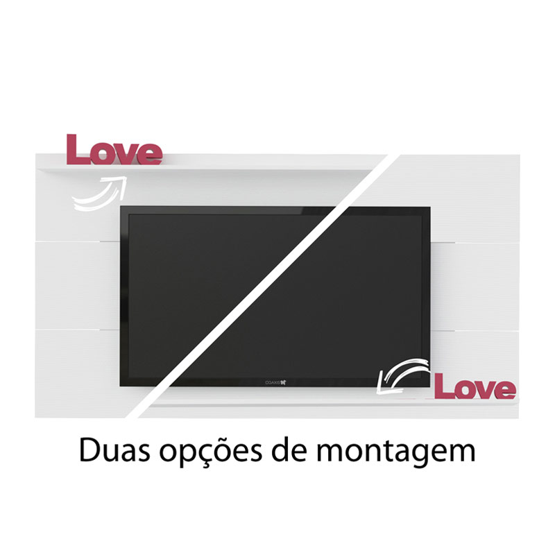 Lagoas Tv Wall Panel - White