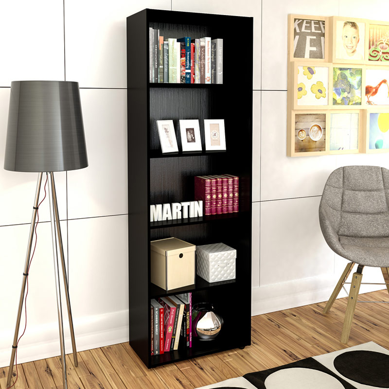 Queimados Bookcase - Black