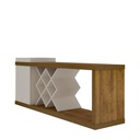 Sapucaia TV Stand Bar - Pine/ Off White