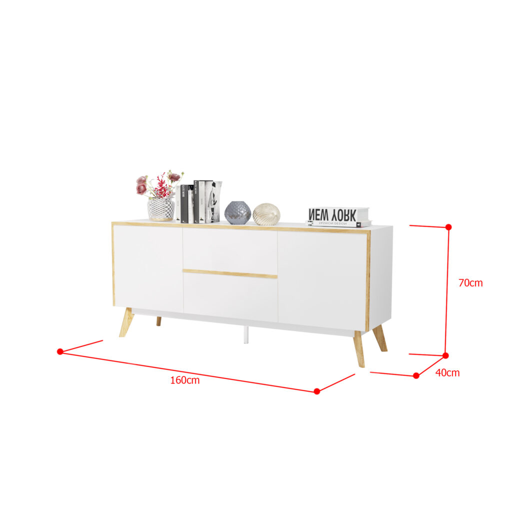 Idiya MICHIGAN tv unit /Sideboard White