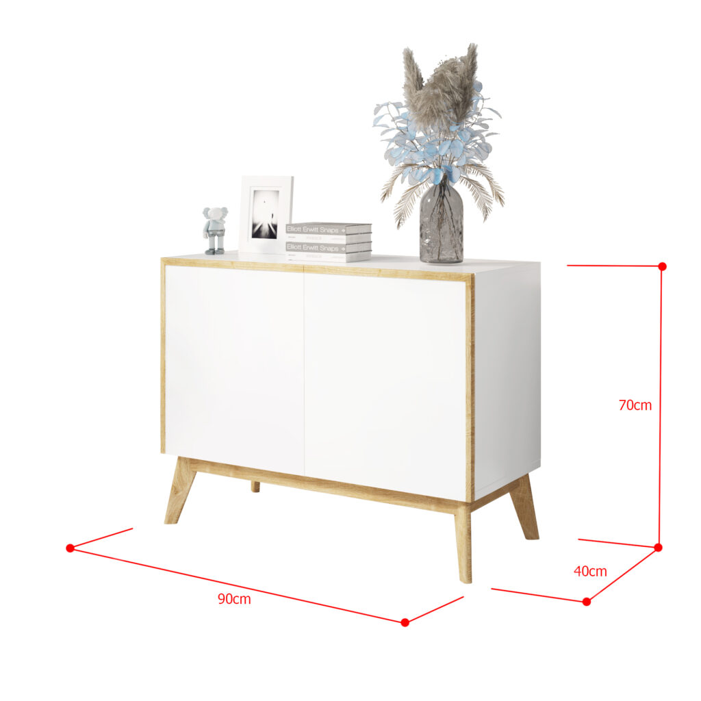 Idiya MICHIGAN Sideboard / Cabinet , White