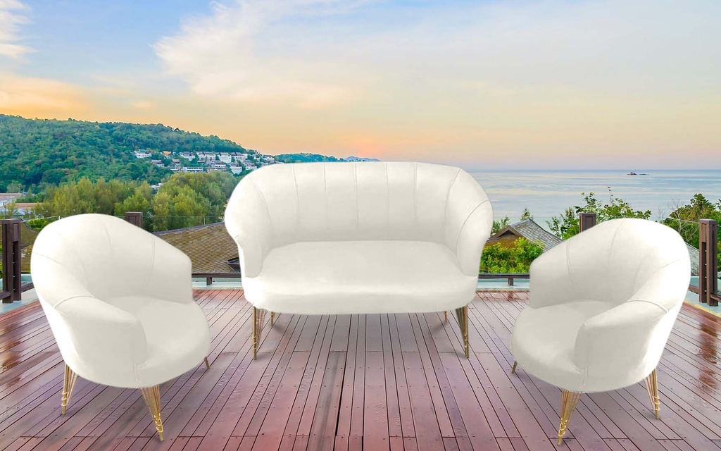 IDIYA FLORIDA Outdoor Sofa set, Cream