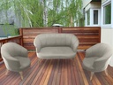 Idiya FLORIDA Outdoor Sofa set, Light Grey