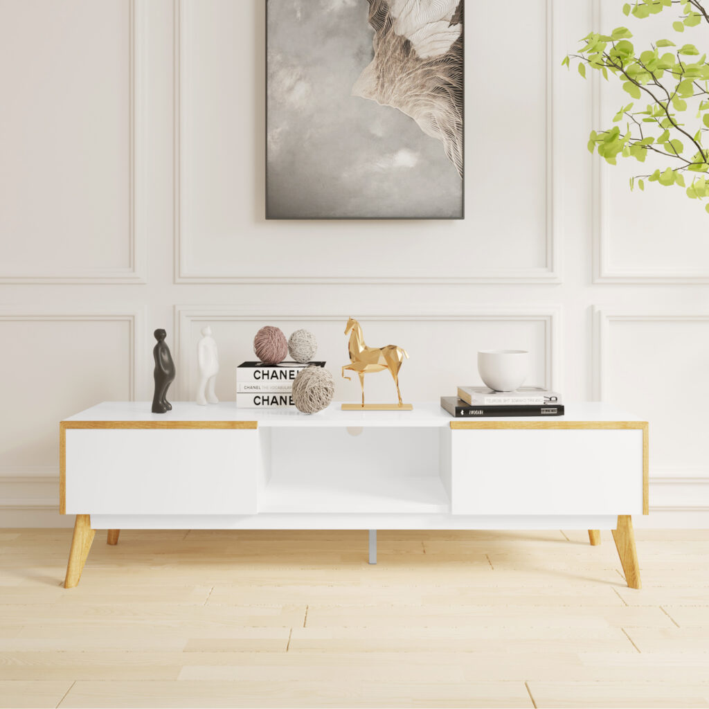 Idiya MICHIGAN Tv stand White