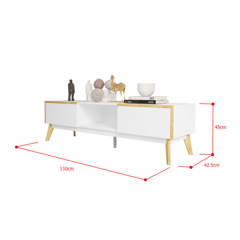 Idiya MICHIGAN Tv stand White