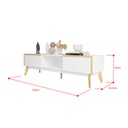 Idiya MICHIGAN Tv stand White