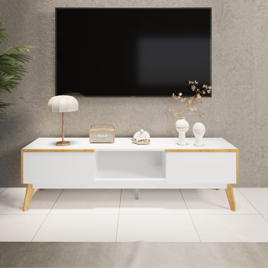 Idiya MICHIGAN Tv stand White