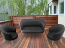 Idiya FLORIDA Outdoor Sofa set, Dark Grey