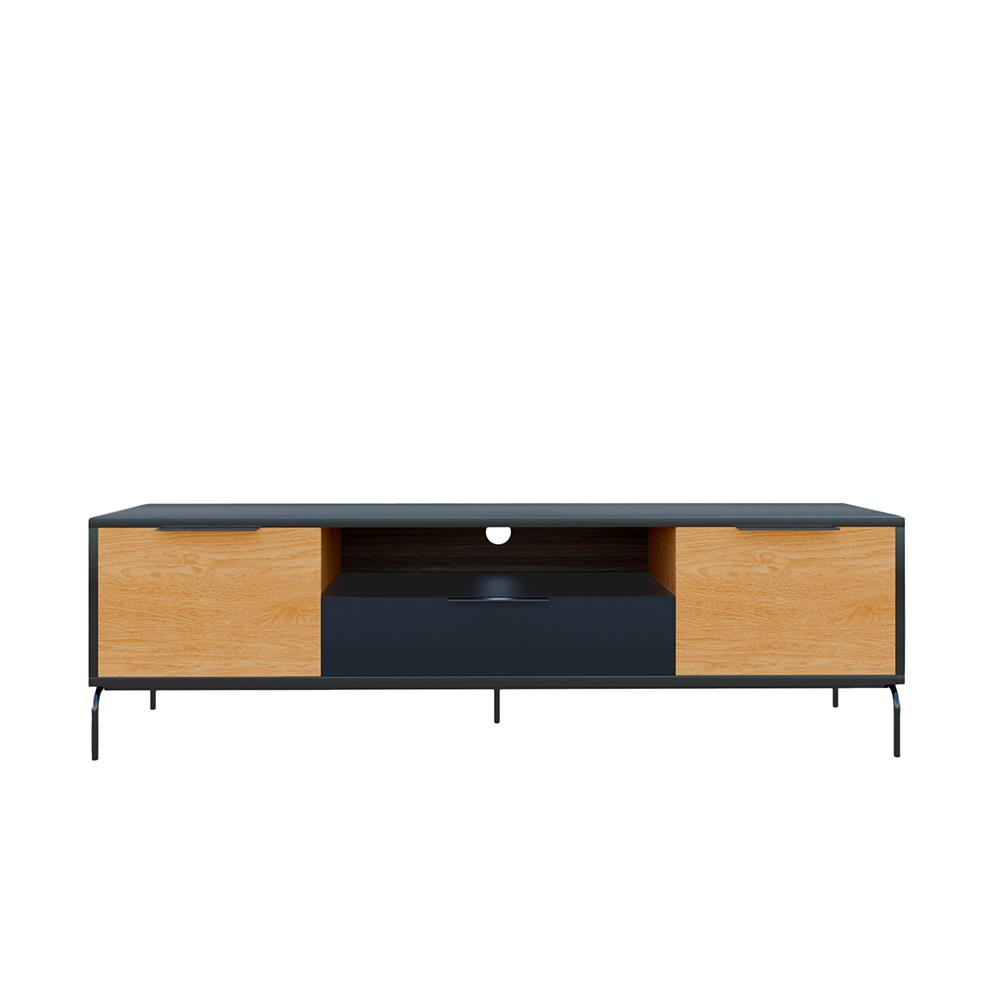 Idiya MINNESSOTA TV cabinet, Black/Oak
