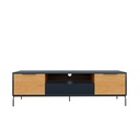 Idiya MINNESSOTA TV cabinet, Black/Oak