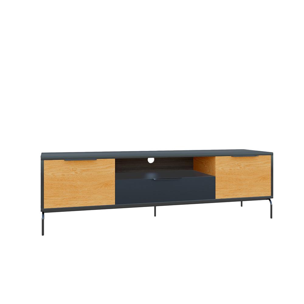 Idiya MINNESSOTA TV cabinet, Black/Oak