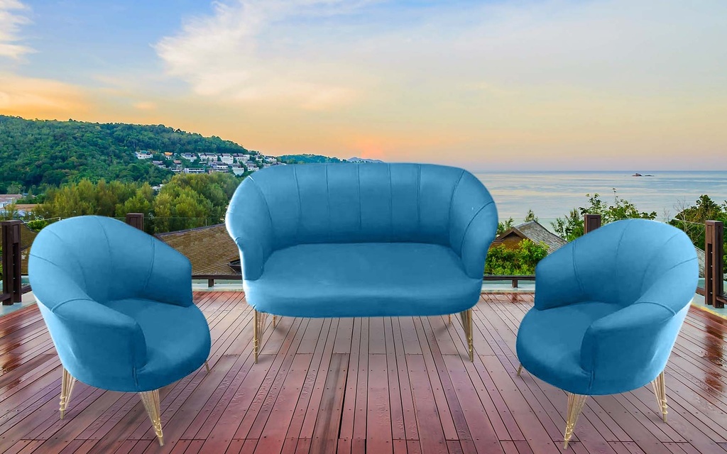 Idiya FLORIDA Outdoor Sofa set, Light Blue