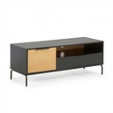 Idiya MINNESSOTA Tv Cabinet, Black/Oak