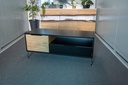 Idiya MINNESSOTA Tv Cabinet, Black/Oak