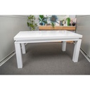 Idiya Aspen DINING TABLE, White High Gloss,160*90cm