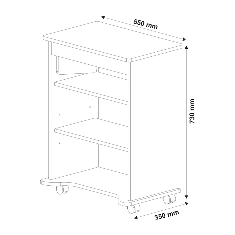 Imperatriz Top Desk - White 