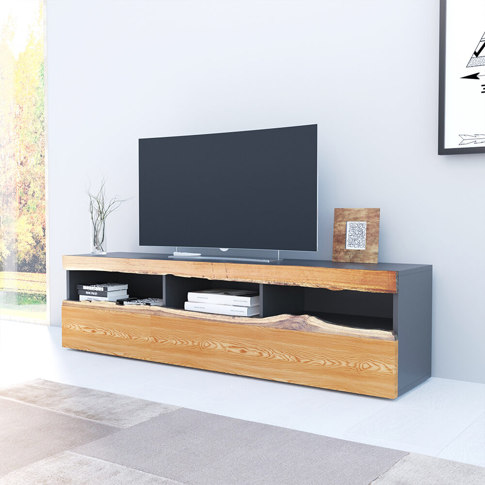 Idiya Quebec tv stand, grey