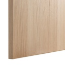 BESTA Storage Combination with Doors, White Stained Oak Effect,120x42x202 cm