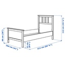 HEMNES Bed Frame, White Stain, Luröy, 90X200cm