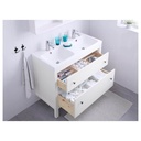 HEMNES Wash-Stand with 2 Drawers, White, 100X47X83 cm
