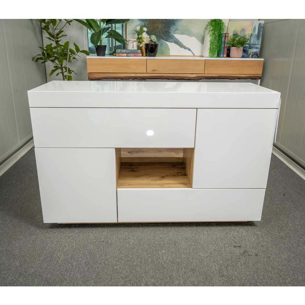 Idiya Monterey 2 in 1 Desk Or side Board , White