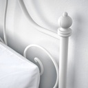 LEIRVIK Super King Bed Frame| White| Metal| Luröy