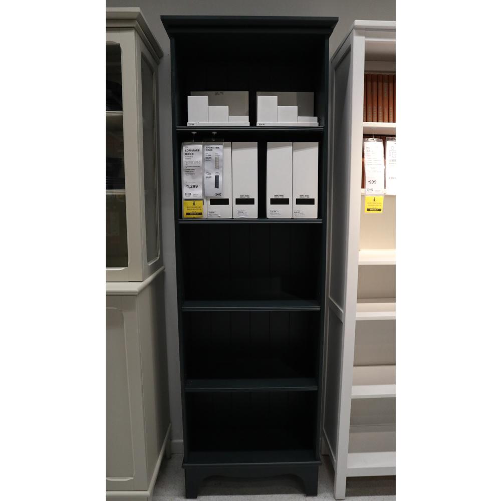Lommarp Bookcase, Dark Blue-Green 65X199 cm