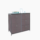 Idiya Grampian drawer storage unit, Brown