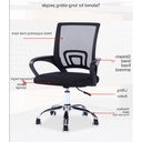 Gyoda modern office chair Steel Five-star foot armchair