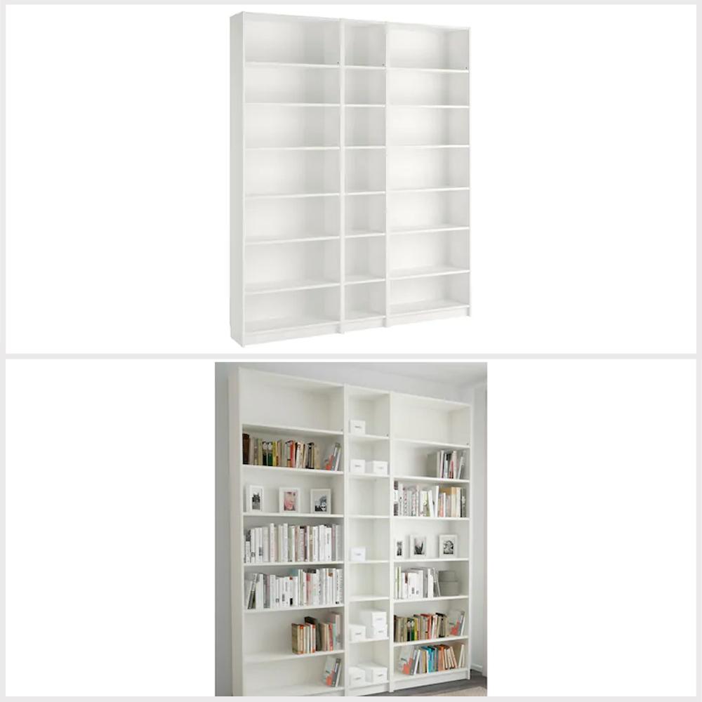BILLY Bookcase, White 200X237X28 cm