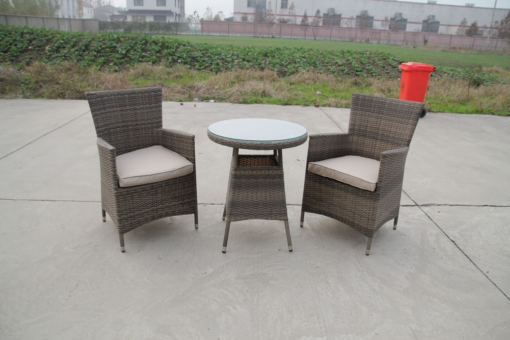 IDIYA Burgas 3pcs PE Rattan outdoor sofa Set,nature colour