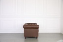 Florence Chesterfield leather Sofa 2 seater - Vintage Style