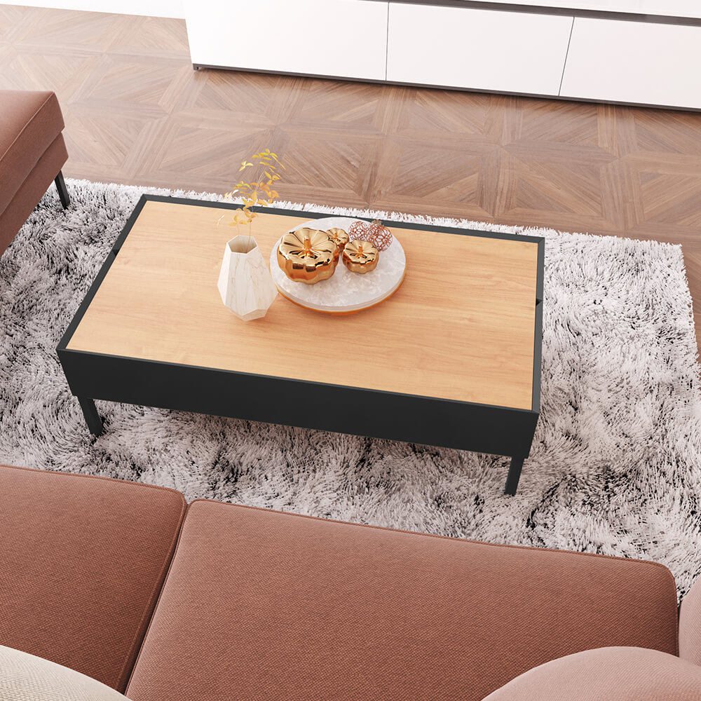 IDIYA KENTUCKY COFFEE TABLE WITH TWO DRAWER
