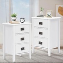 JAGGER Nightstand White 2Pcs set