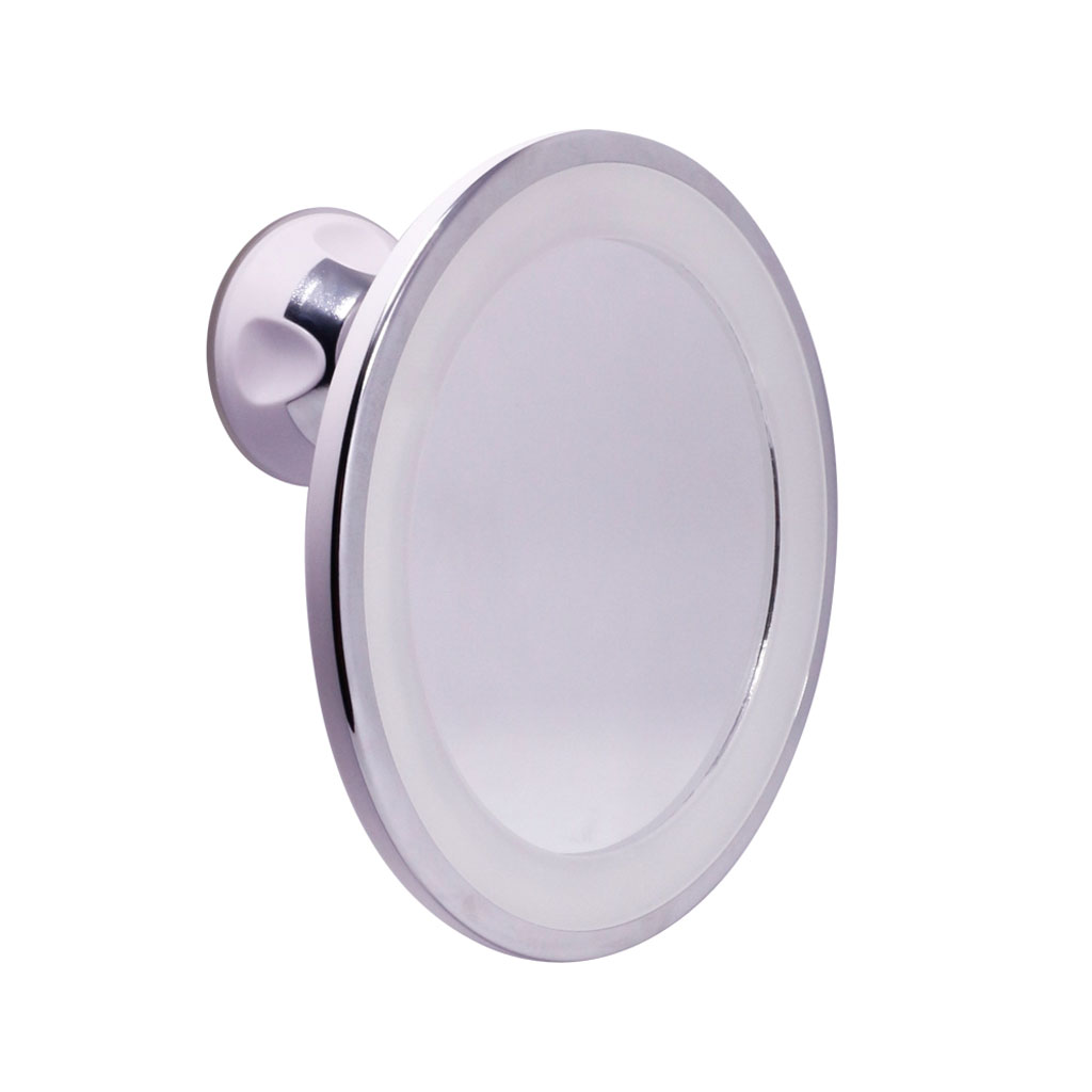 KOLT Battery lighted magnfiying suction cup mirror