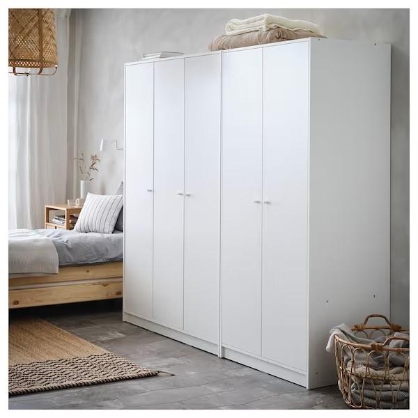 KLEPPSTAD Wardrobe with 2 Doors White 79X176 cm