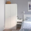 KLEPPSTAD Wardrobe with 2 Doors White 79X176 cm