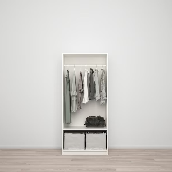 KLEPPSTAD Wardrobe with 2 Doors White 79X176 cm