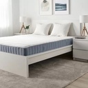 [304.506.71] Ikea VALEVAG pocket sprung mattress firm/light blue 150x200 cm