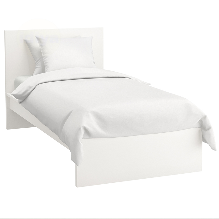 IKEA Malm bed frame, high, white, luroy 90 x 200 cm